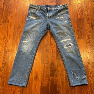 Scotch & Soda Ralston Distressed 34W / 32L Blue Jeans